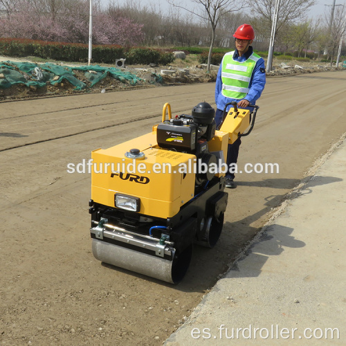 Compactador de rodillo manual vibratorio de dirección hidráulica 800KG (FYL-800C)